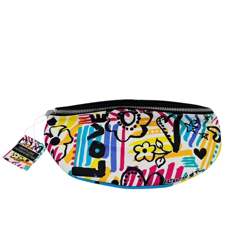 NWT Brighton Graffiti Love Crossbody Belt Bag
